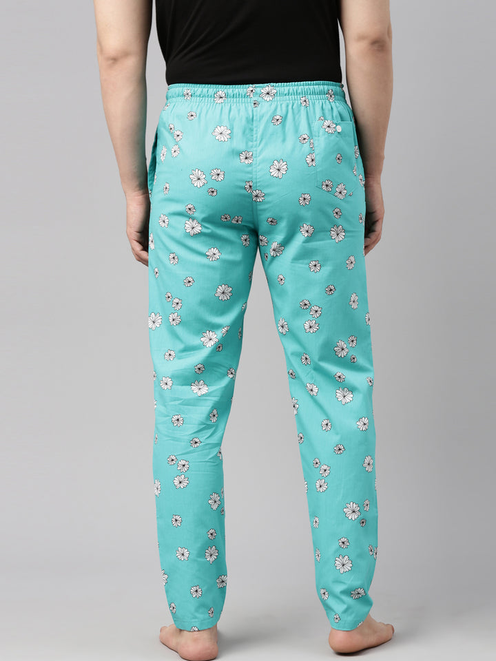 All Over Printed Teal Green Pyjamas Pyjamas Bushirt