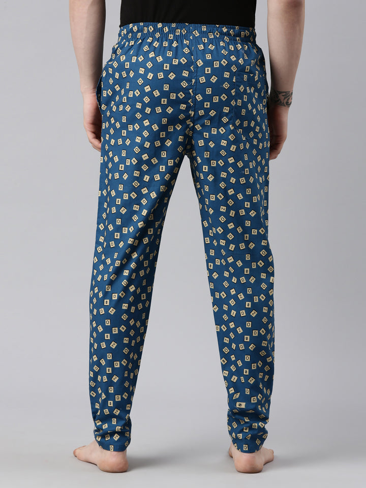 Alphabetic Teal Blue Pyjamas Pyjamas Bushirt