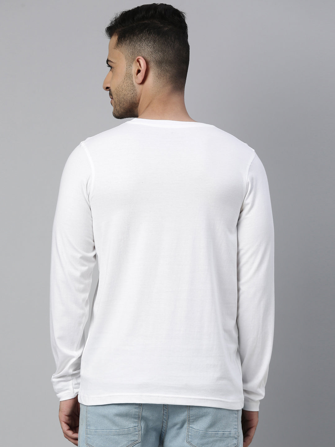 You Can't Stop Me White Full Sleeves T Shirt Full Sleeves Bushirt