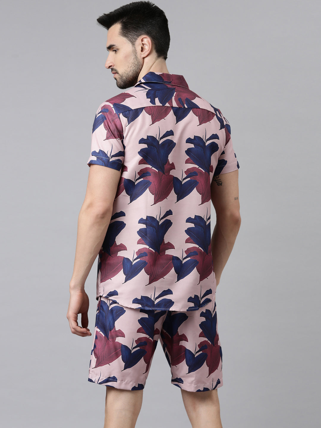 Onion Pink Printed Co-Ords Co-Ords Bushirt