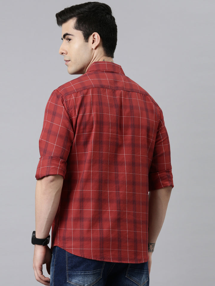 Heritage Red Checks Shirt Checks Shirt Bushirt   