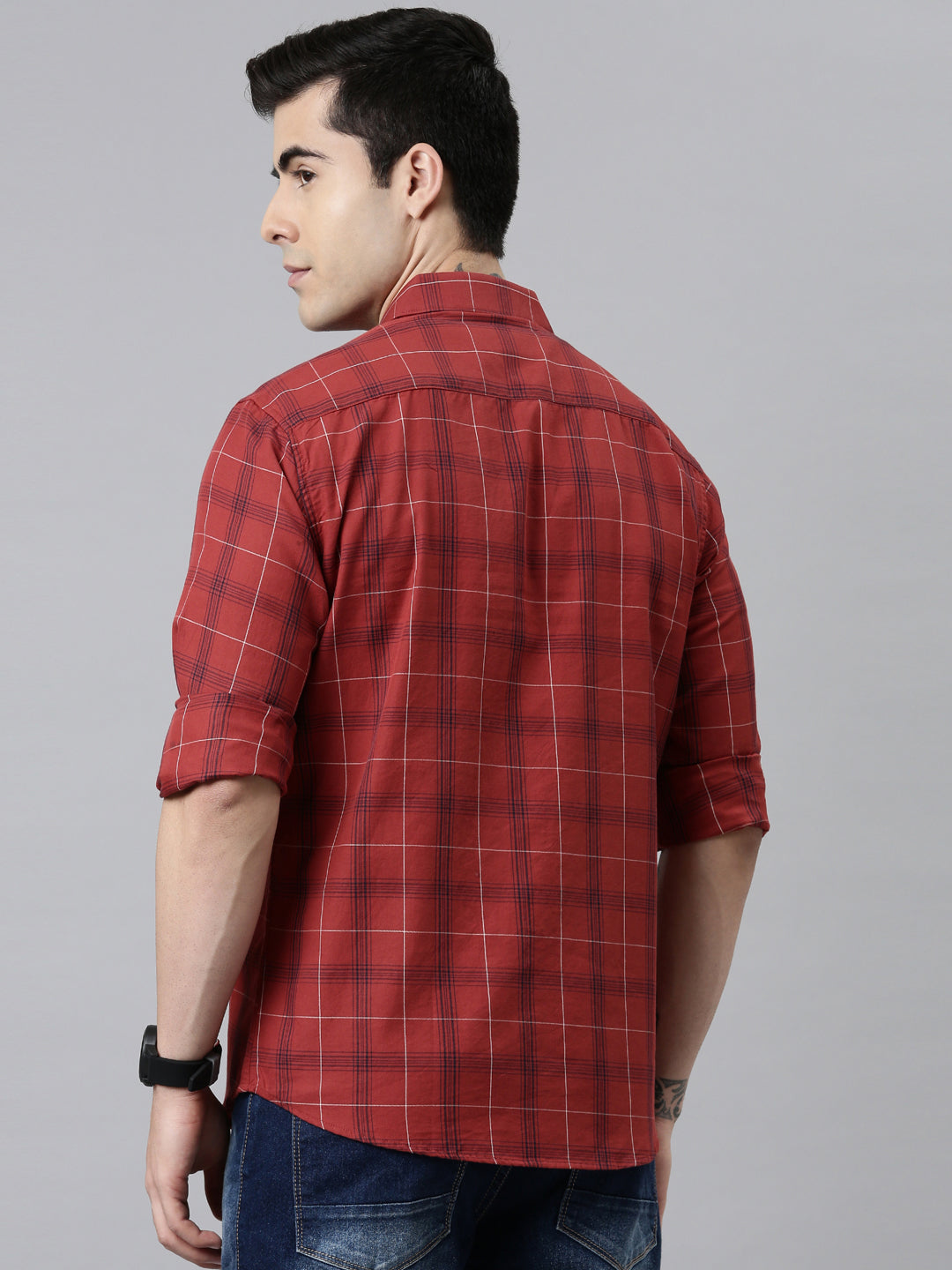 Heritage Red Checks Shirt Checks Shirt Bushirt