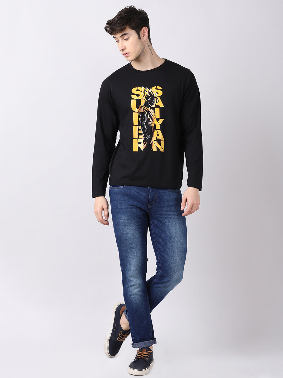 Super Saiyan - Dragon Ball Z Anime T-Shirt Full Sleeves Bushirt