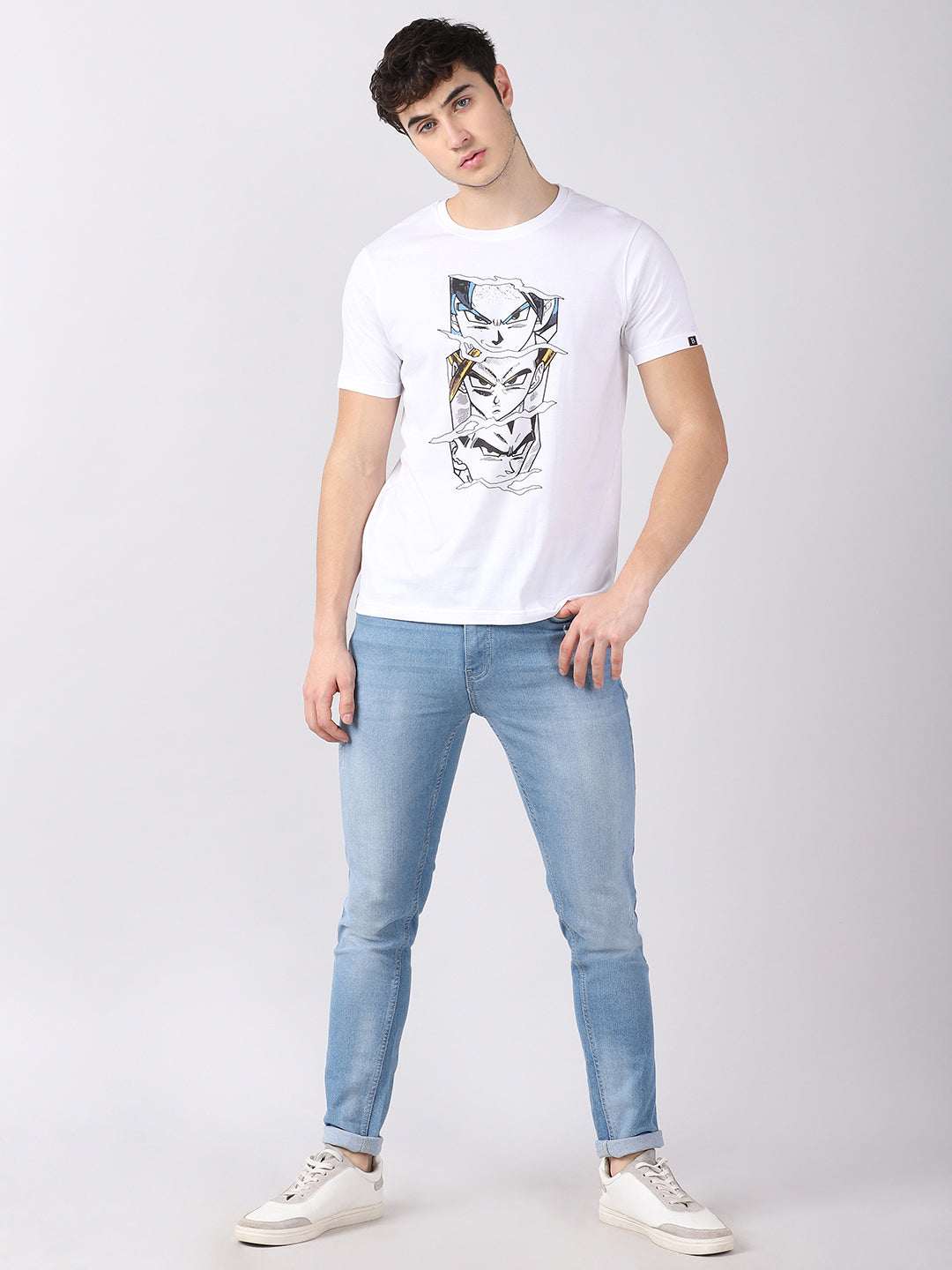 Dragon Ball Z GOKU fight scene Anime T-Shirt Graphic T-Shirts Bushirt