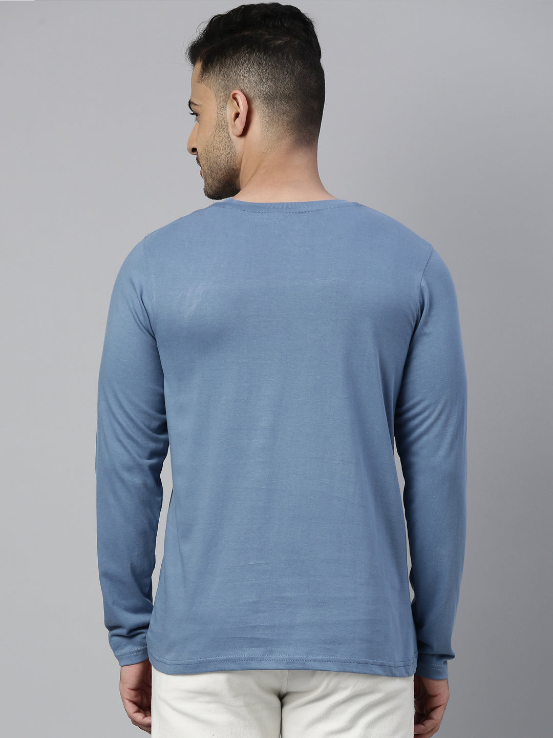 Iam Not Lazy Turquoise Blue Full Sleeves T Shirt Full Sleeves Bushirt