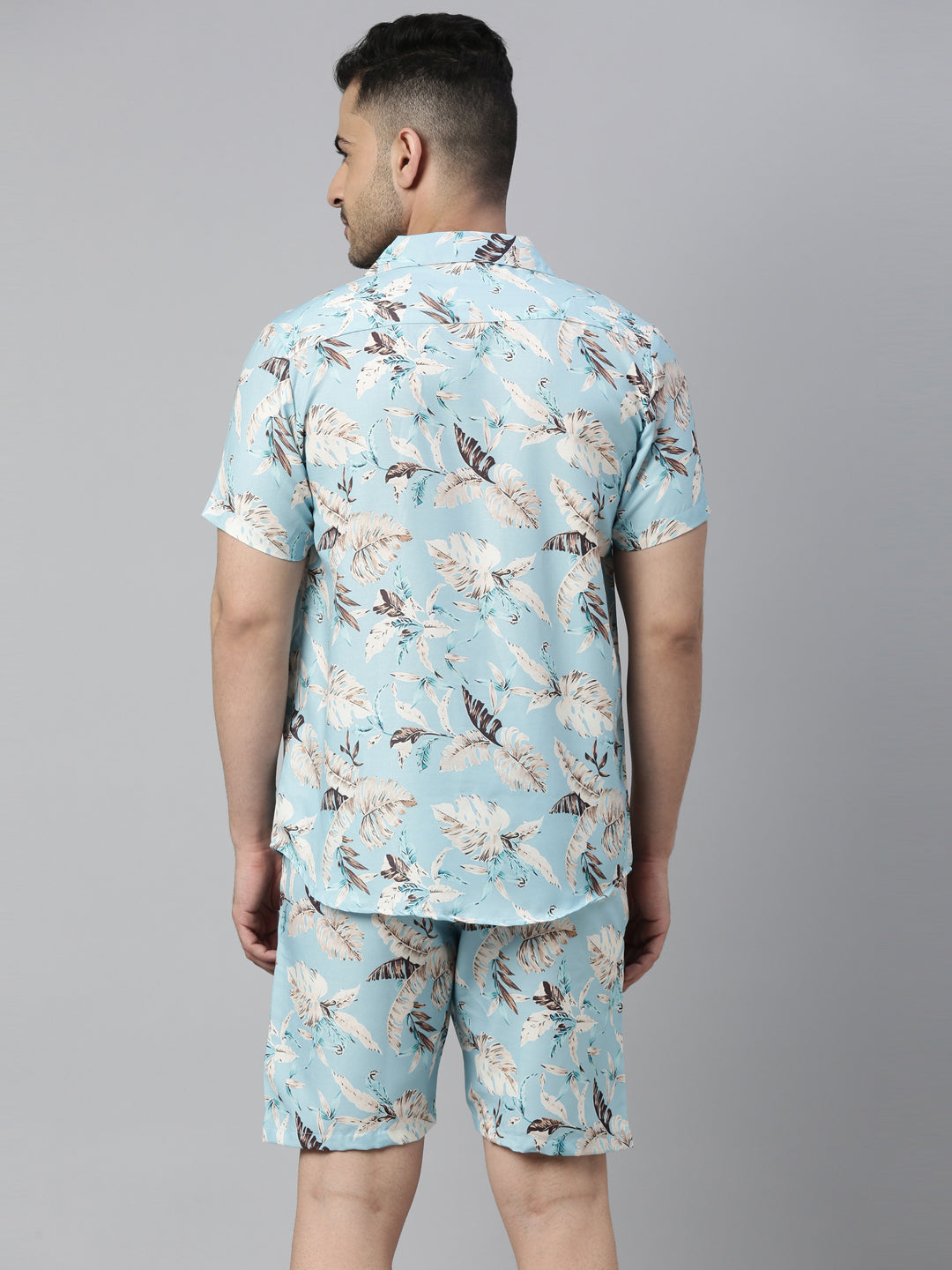 Delicosa Light Blue Co-Ords Co-Ords Bushirt