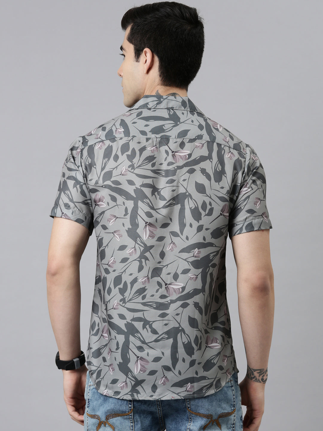 Spring Leaf Shirt Printed Shirt Bushirt