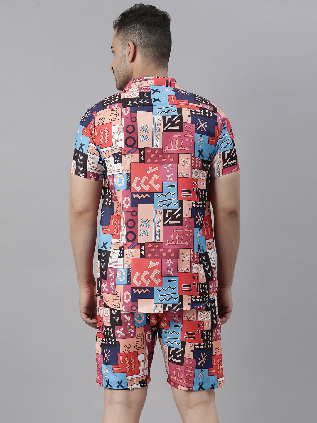 Tribal Blue Night Suits Co-Ords Bushirt