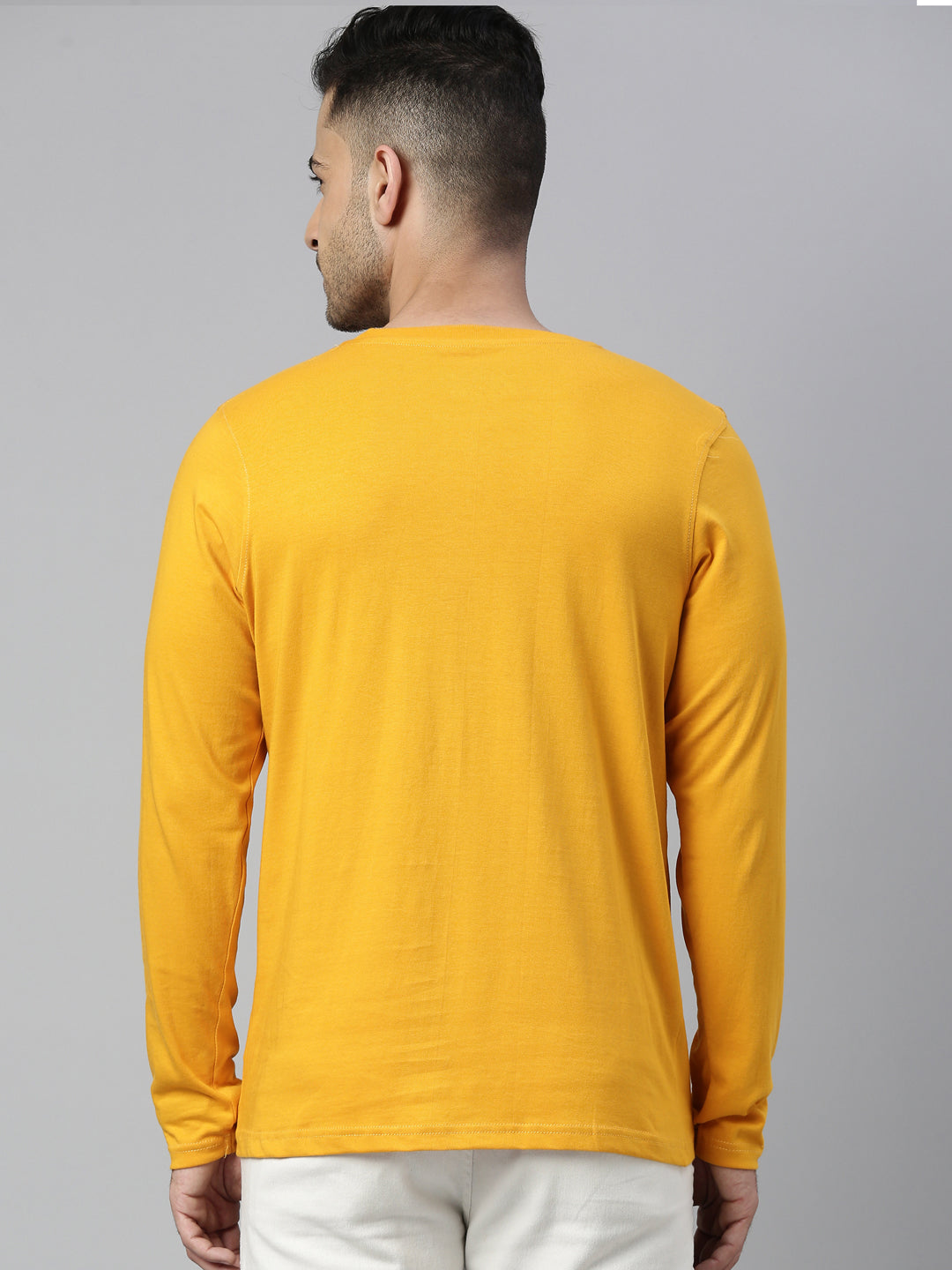 Dragon Pocket Mustard Full Sleeves T Shirt Full Sleeves Bushirt