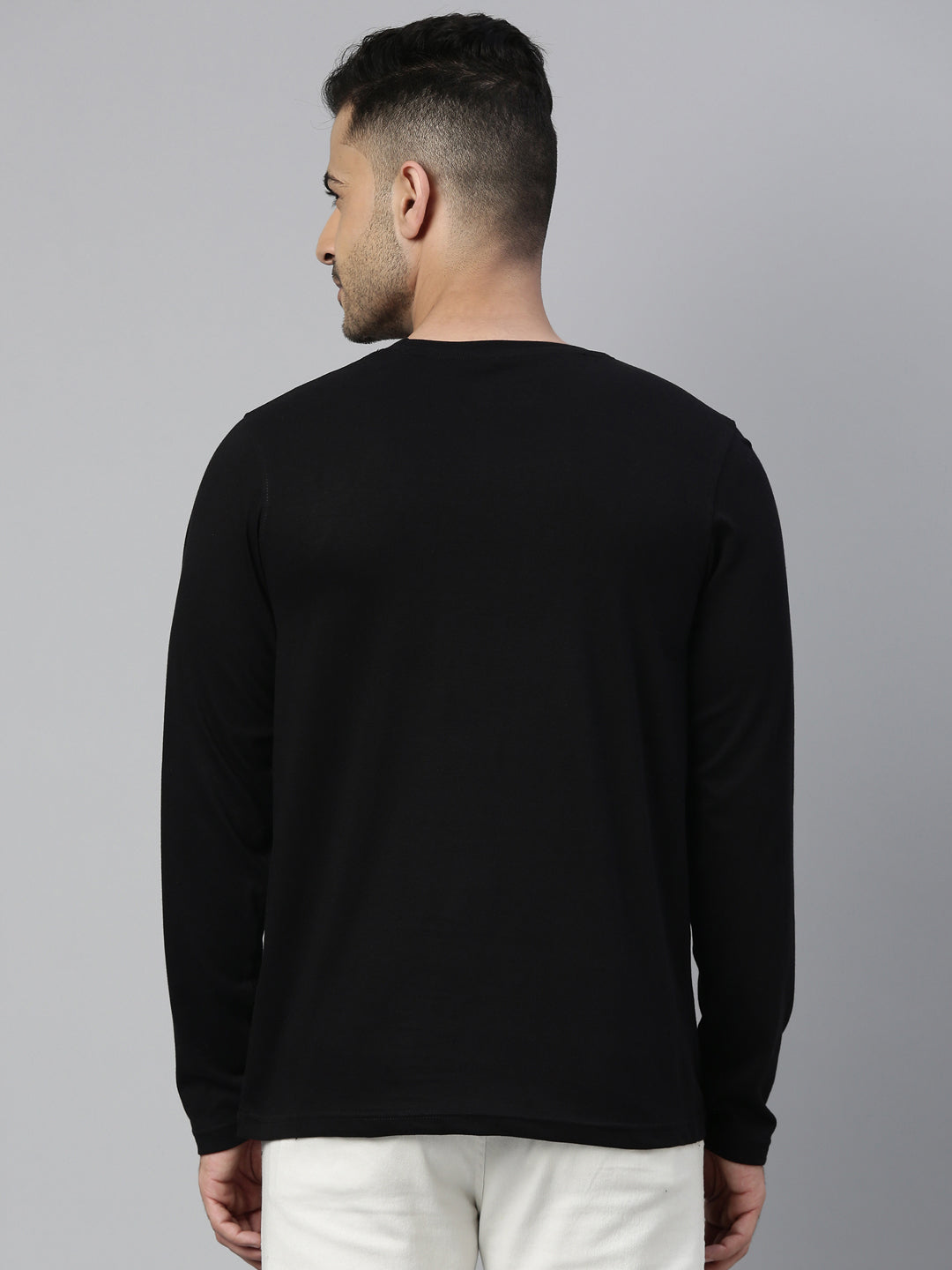 Believe Black Full Sleeves T Shirt Full Sleeves Bushirt