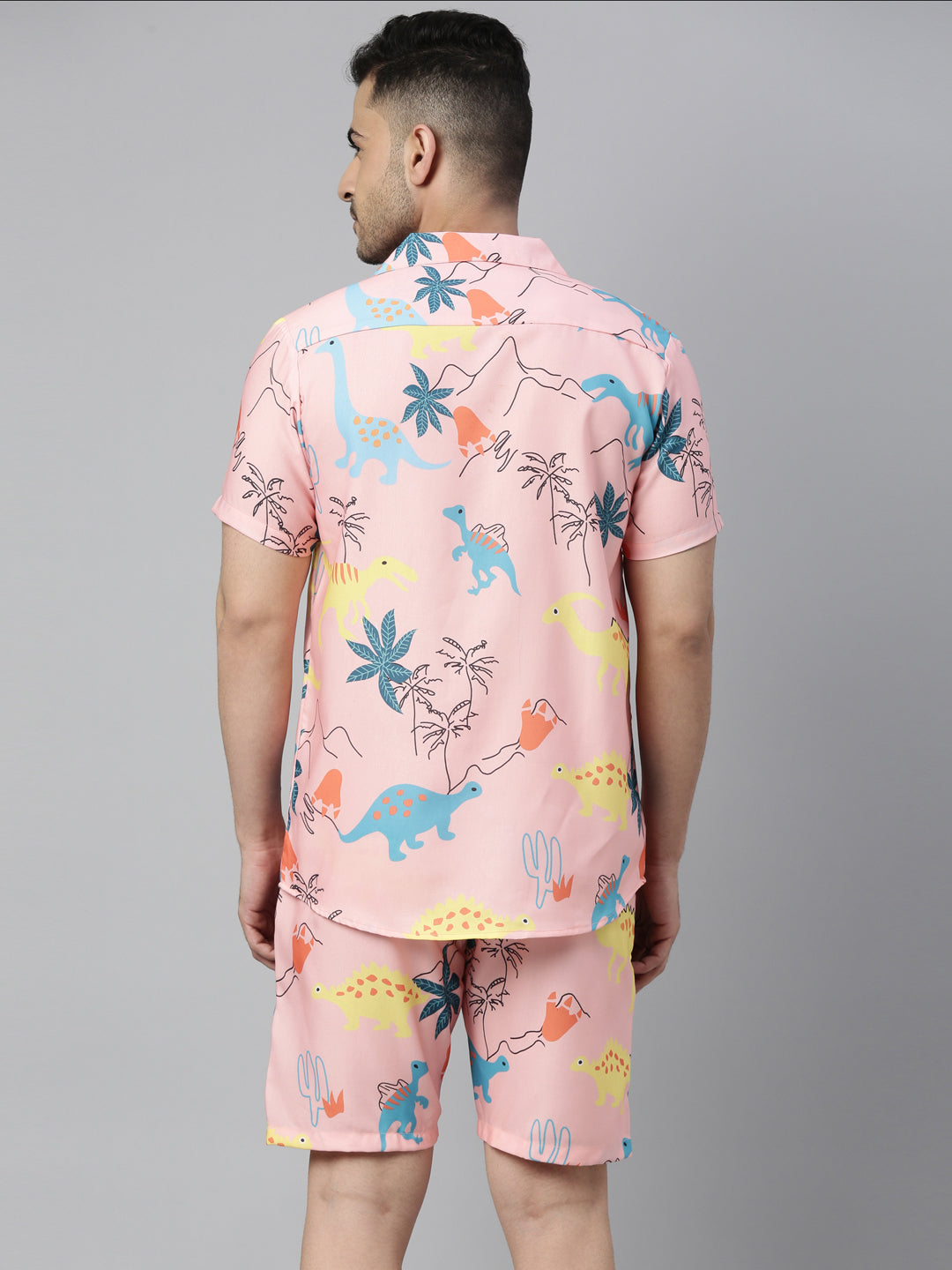 Dino Peach Co-Ords Co-Ords Bushirt