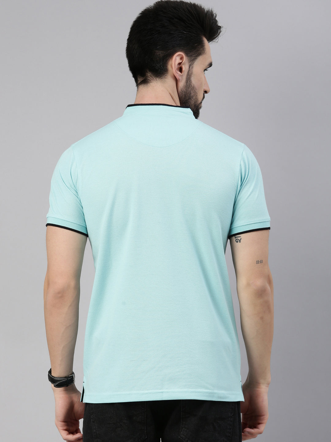 Bright Sky Chinese Collar Polo T-Shirt Polo Tees Bushirt