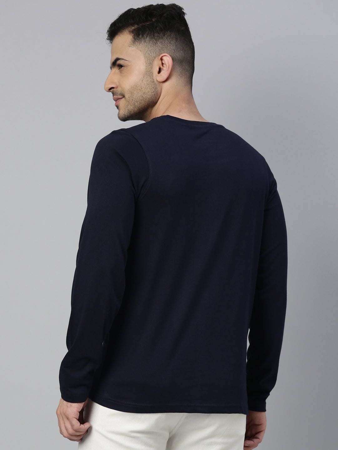 Alag Hoon Par Navy Blue Full Sleeves T Shirt Full Sleeves Bushirt