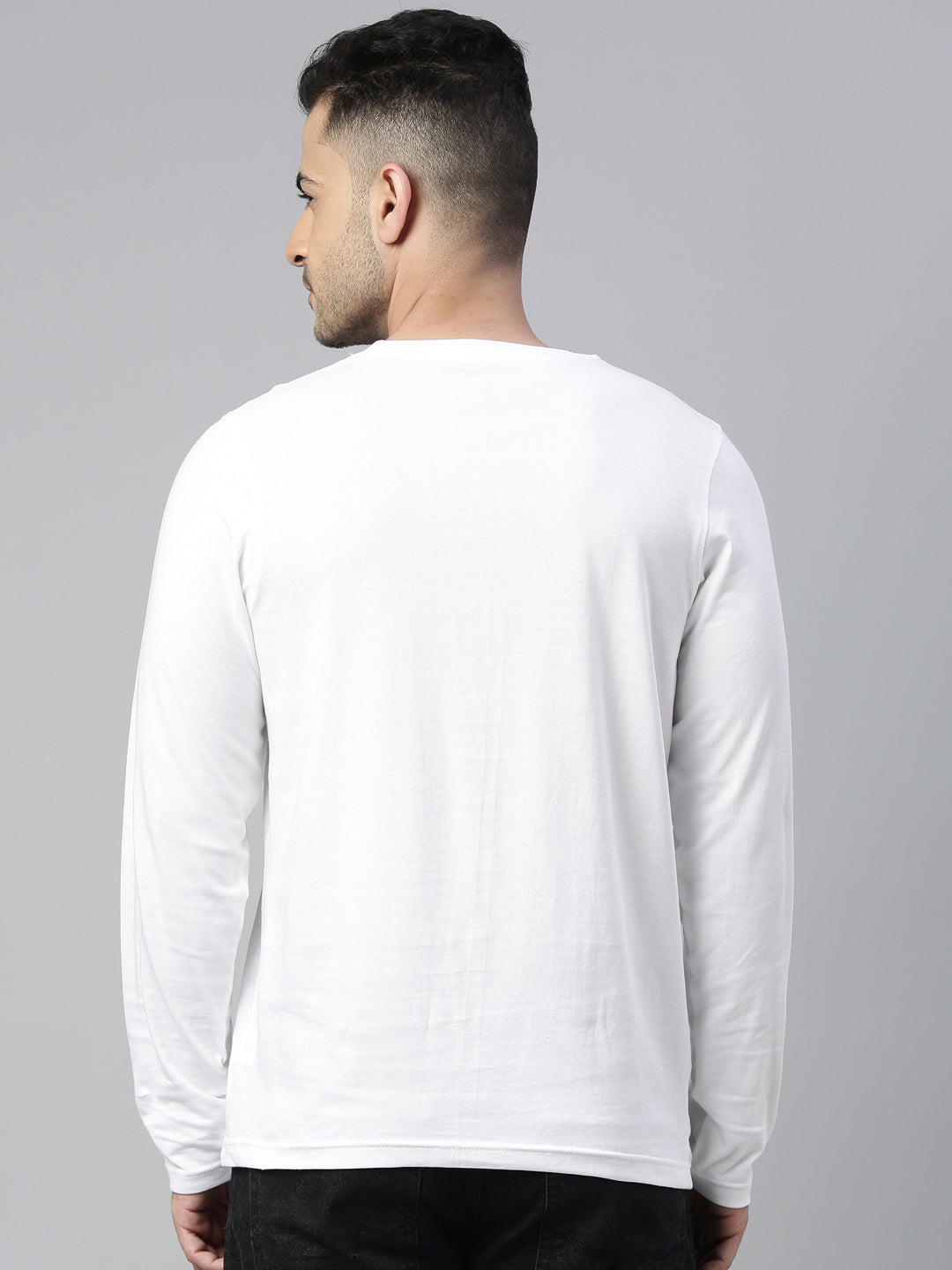 Angry Panda White Full Sleeves T Shirt Bushirt