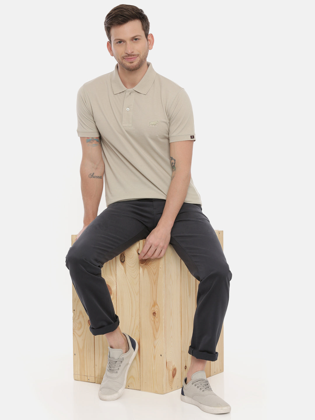 Pista Polo Neck T-Shirt Polo Tees Bushirt