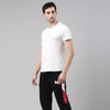Black Solid Side Block Joggers Men's Joggers Bushirt