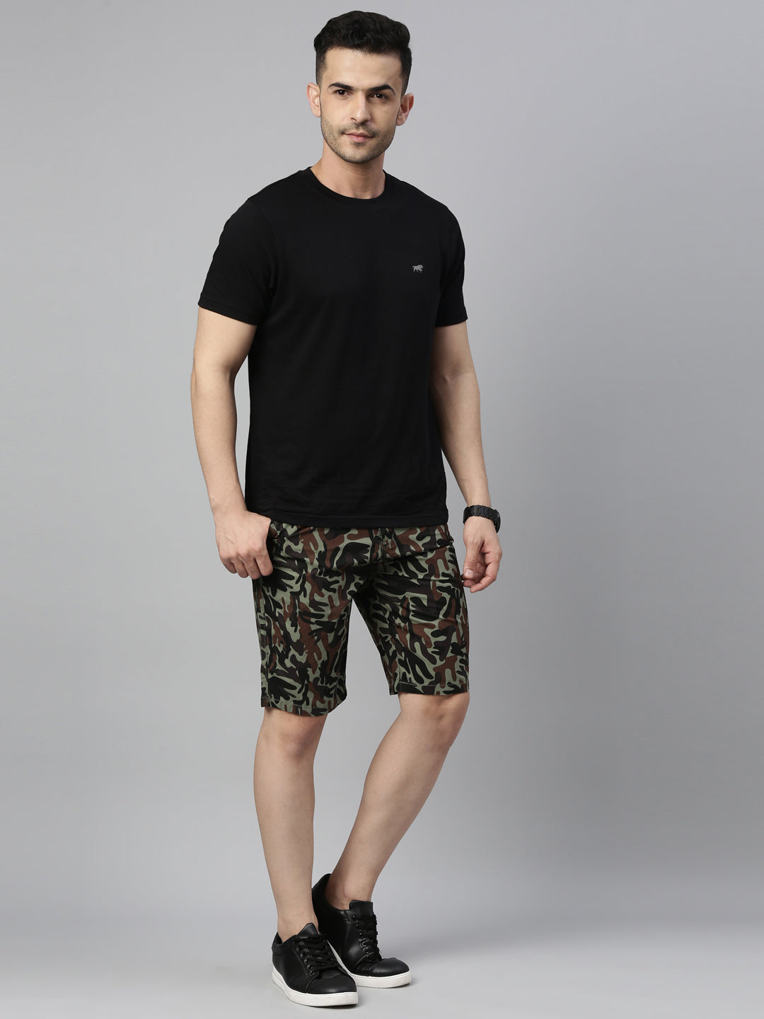 Sage Green Camouflage Shorts Men's Shorts Bushirt