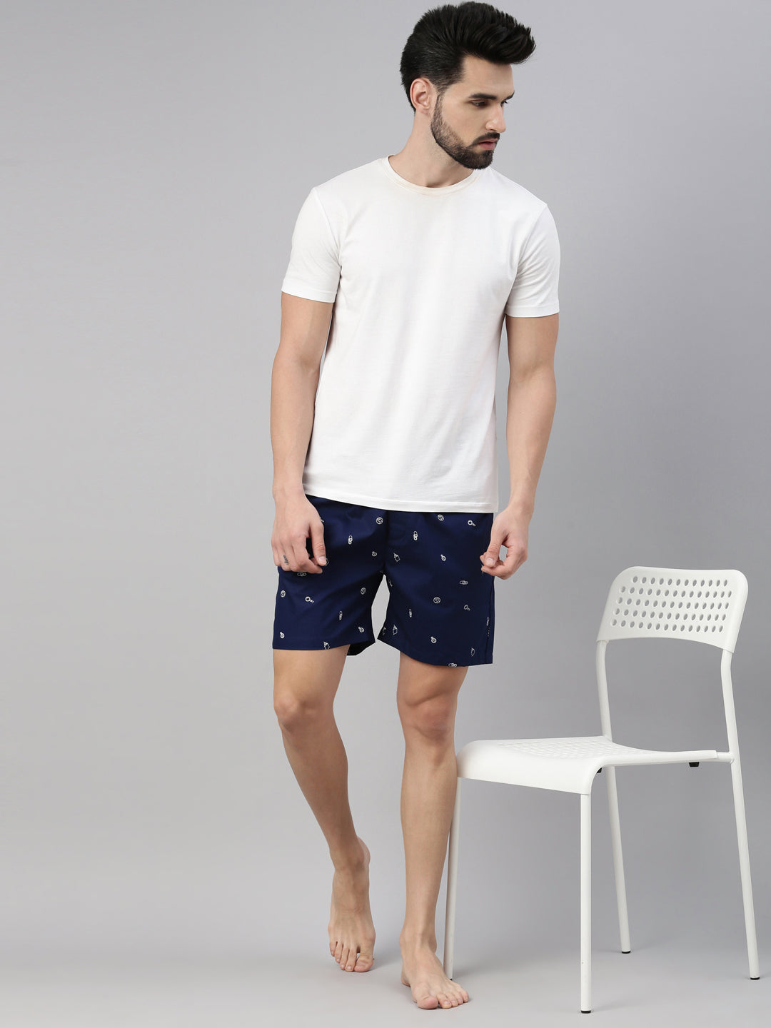 Travel Navy Blue Boxers Boxers Bushirt