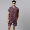 Red Printed Co-Ordss Regular Size Co-Ords Bushirt