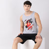 One Piece Luffy Angry Anime Sleeveless T-Shirt Vest Bushirt