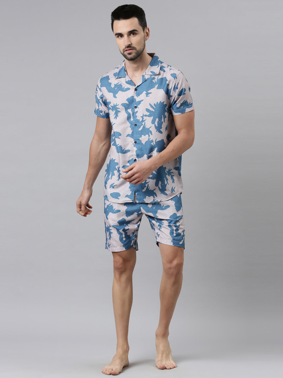 Ice Berg Printed Co-Ords Regular Size Co-Ords Bushirt