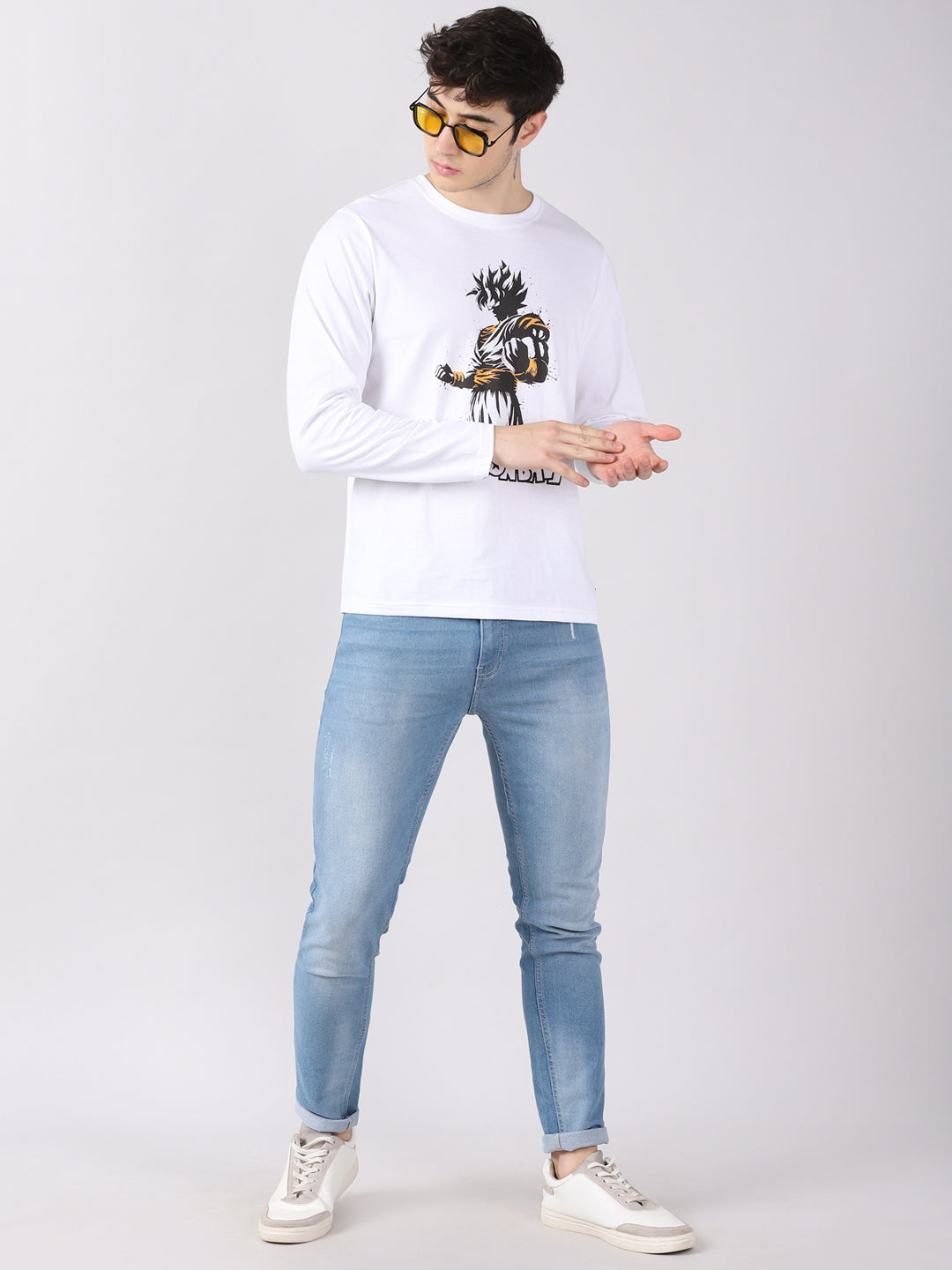 Super Saiyan Goku - Dragon Ball Z Anime T-Shirt Full Sleeves Bushirt