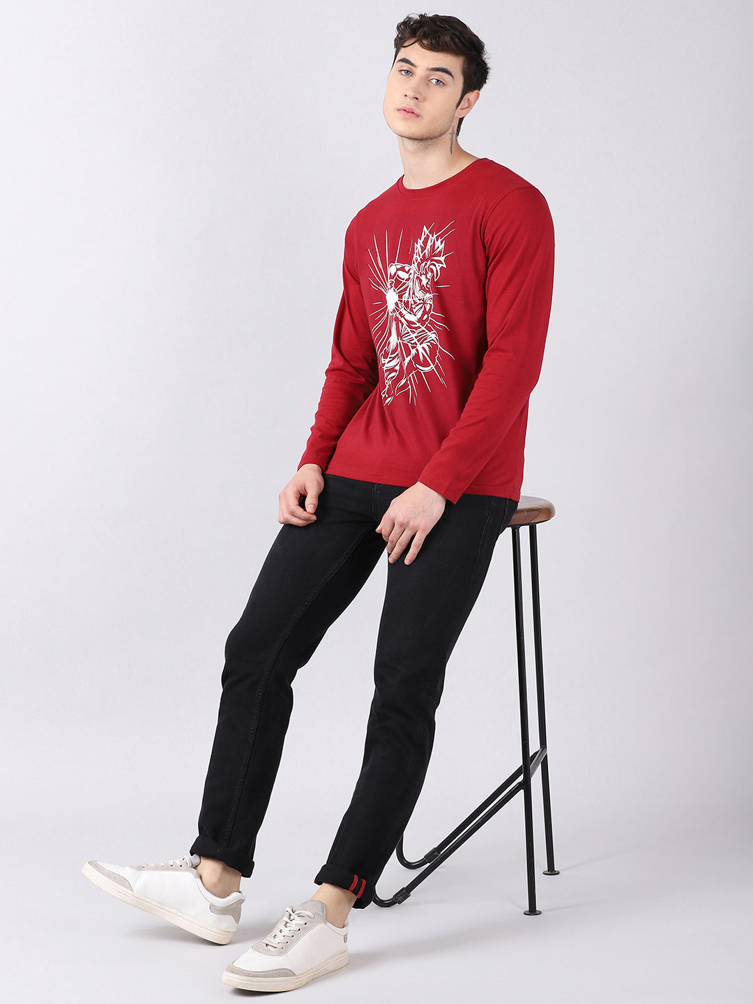 Super Saiyan Goku - Dragon Ball Z Anime T-Shirt Full Sleeves Bushirt