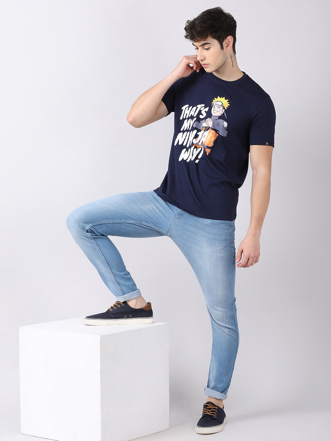 Naruto Ninja Way Epic Design Anime T-Shirt Graphic T-Shirts Bushirt