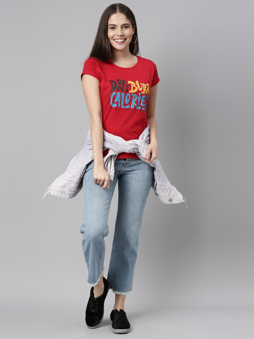 Dont Burn Calories T-Shirt Women's Graphic Tees Bushirt