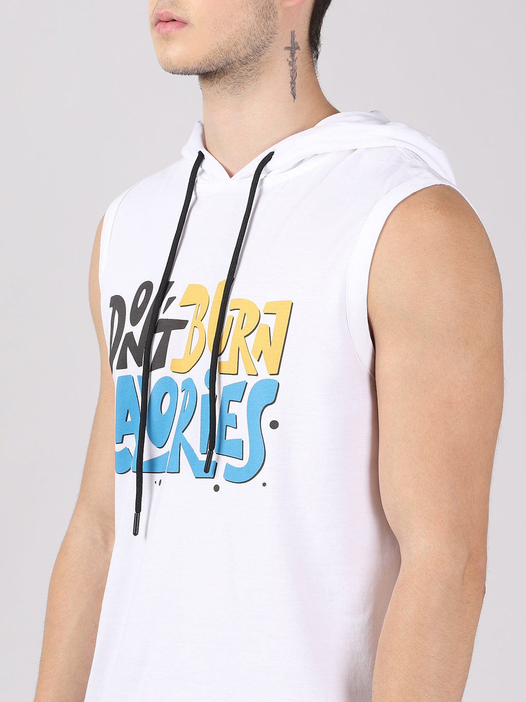 Don't Burn Calories Sleeveless Hoodies Vest Bushirt
