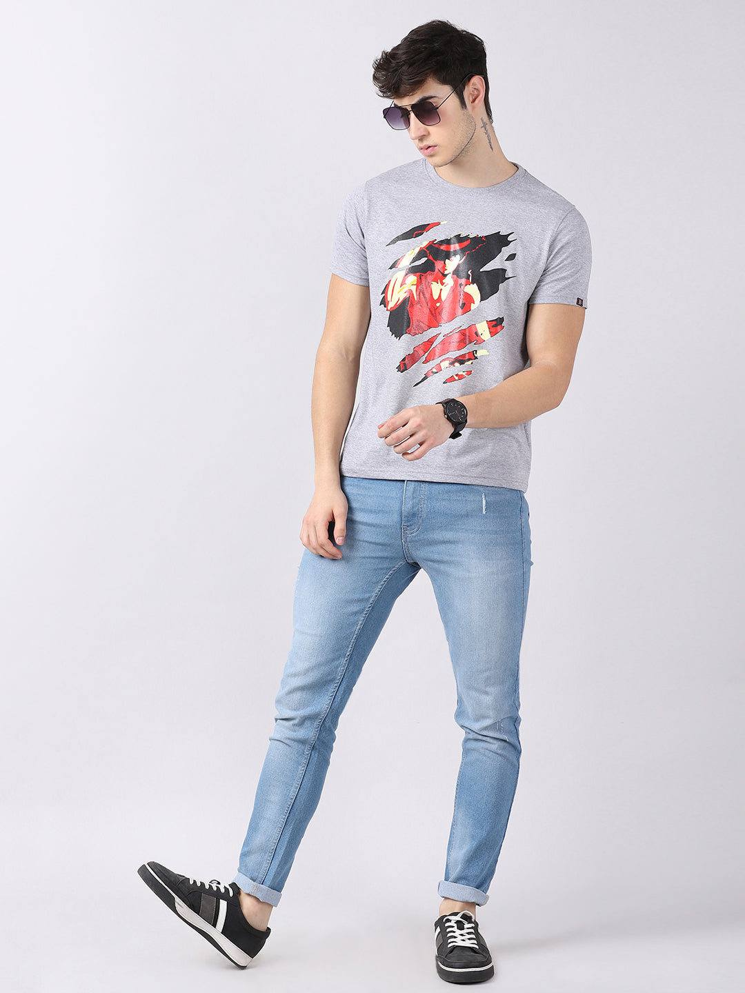 One Piece Luffy Angry Anime T-Shirt Graphic T-Shirts Bushirt