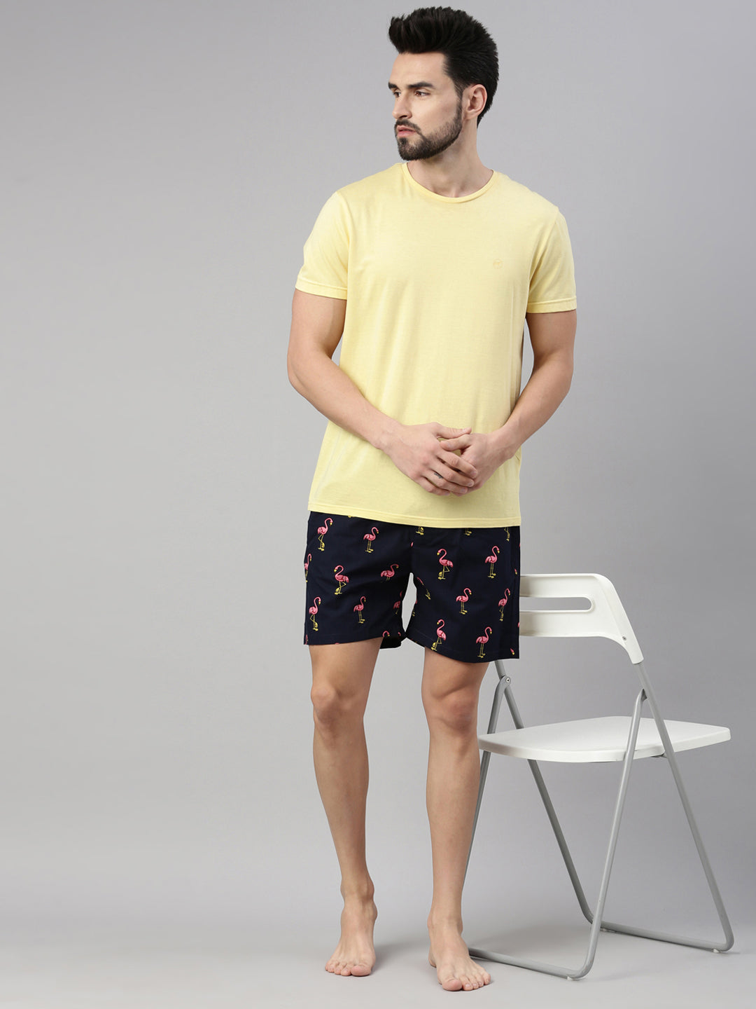 Crane Navy Blue Boxers Boxers Bushirt