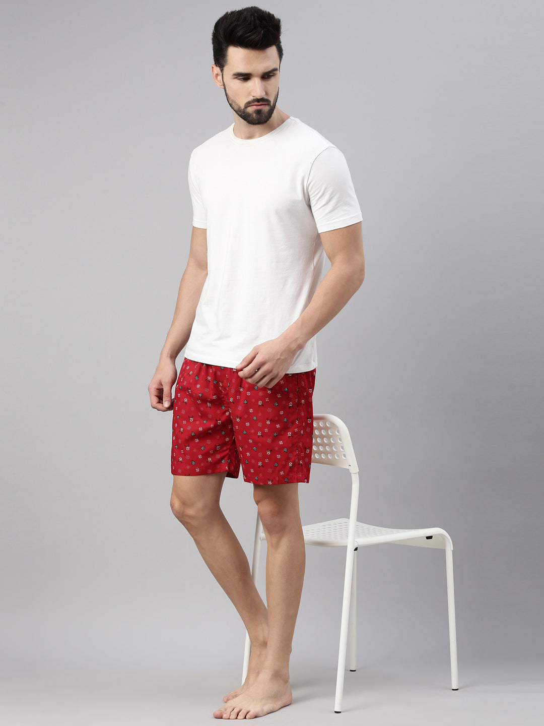 Rein Deer Maroon Boxers Boxers Bushirt