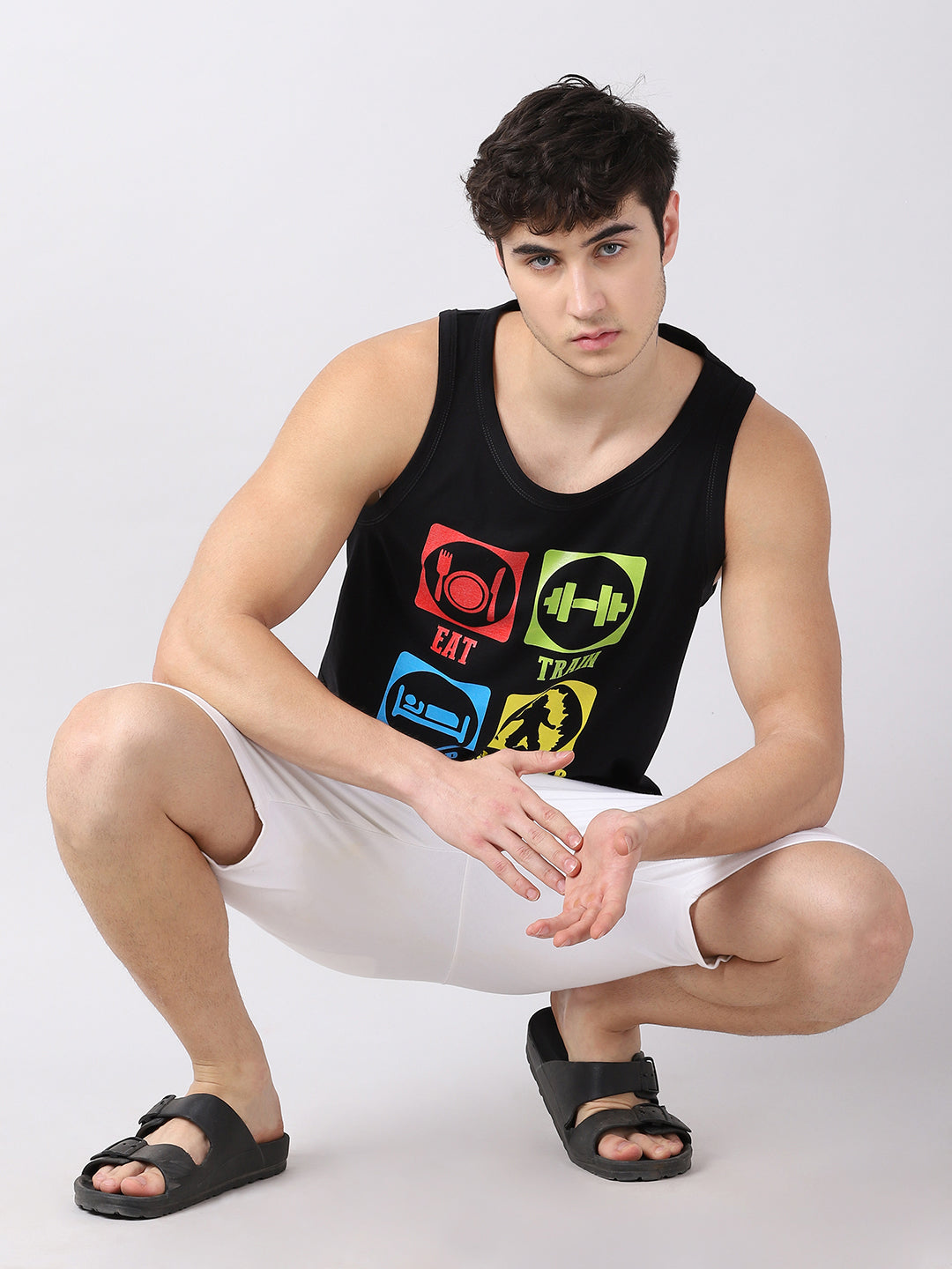 Go Super Saiyan Anime Sleeveless T-Shirt Vest Bushirt