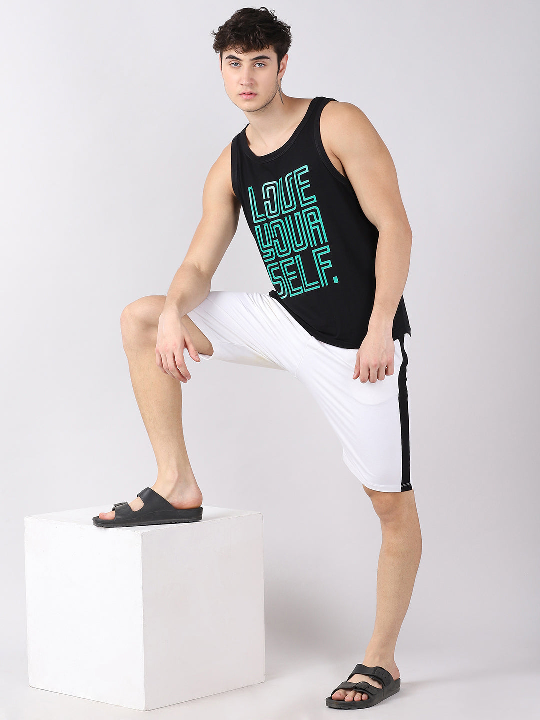 Love Ur Self Sleeveless T-Shirt Vest Bushirt