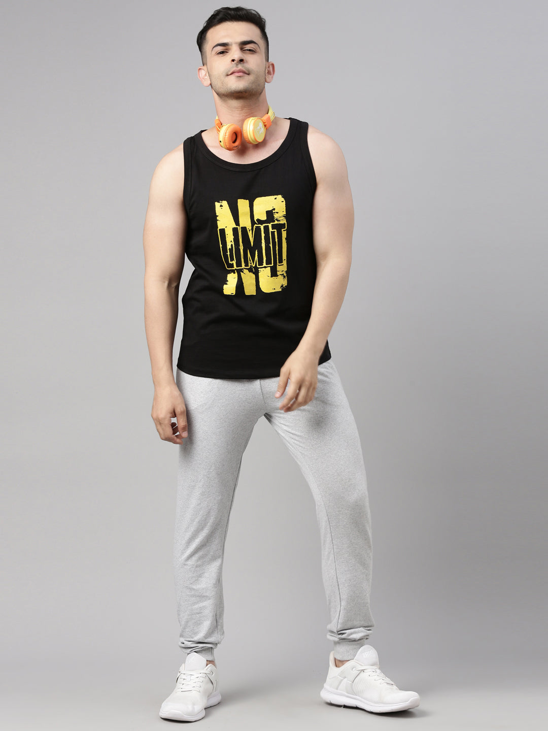 No Limit Sleeveless T Shirt Vest Bushirt