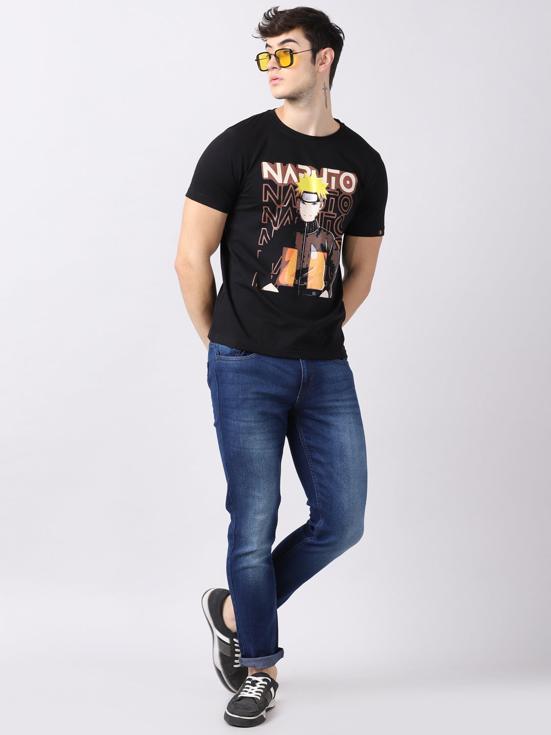 Naruto Shippuden Naruto Uzumaki  Anime T-Shirt Graphic T-Shirts Bushirt