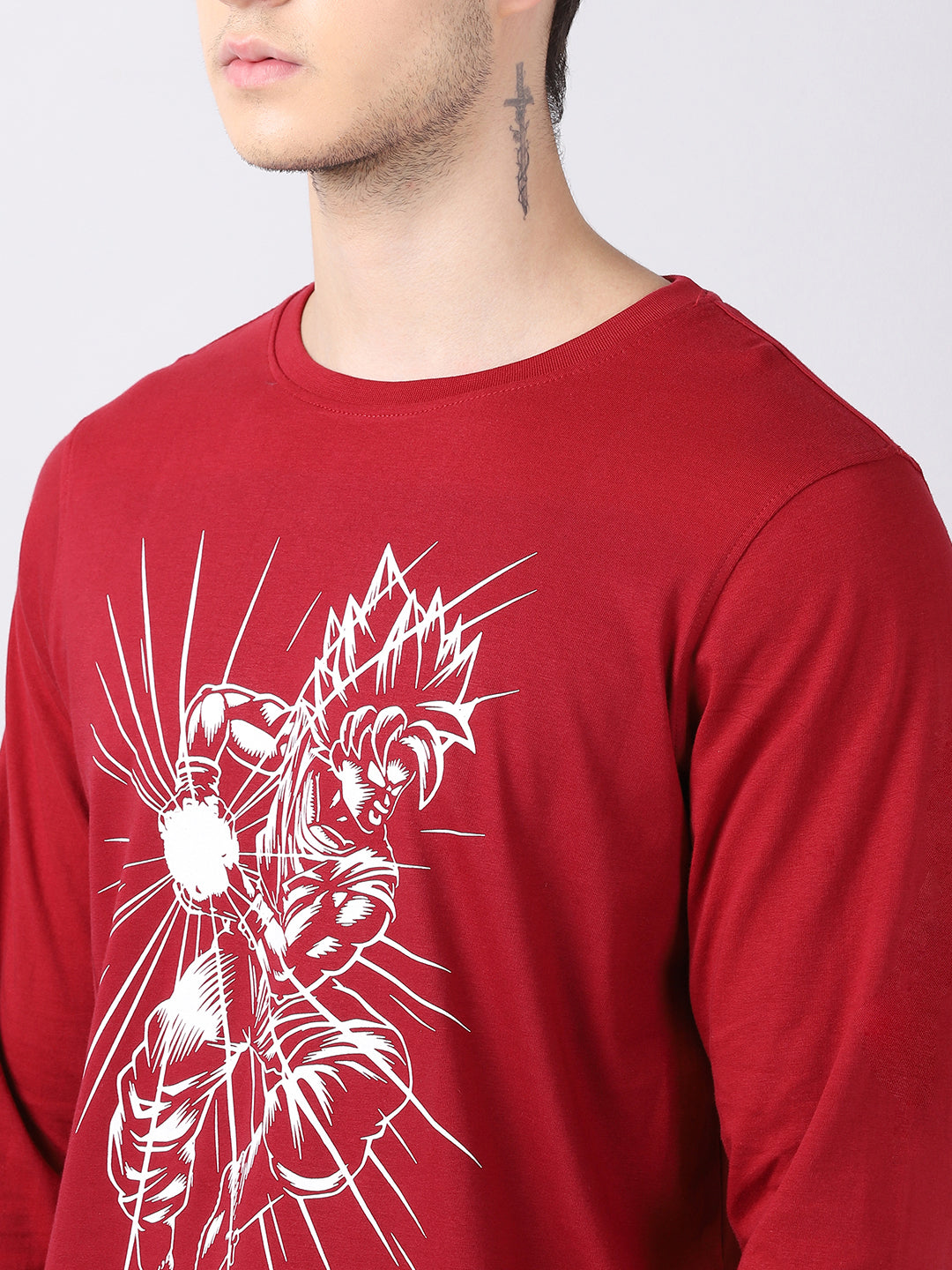 Super Saiyan Goku - Dragon Ball Z Anime T-Shirt Full Sleeves Bushirt