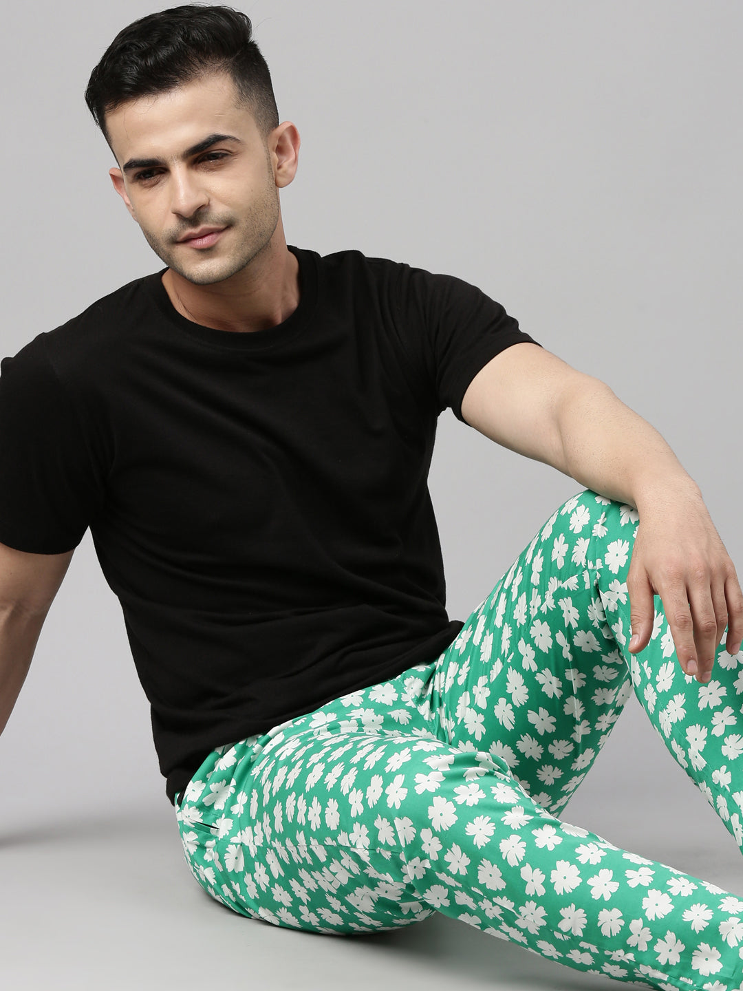 Floral Spring Green Pyjamas Pyjamas Bushirt   