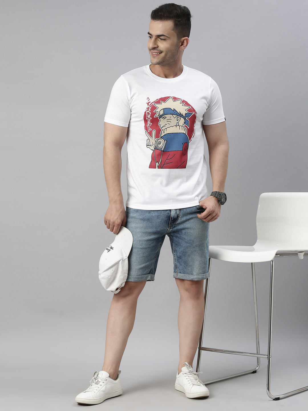 Smirky Naruto - Naruto Anime T-Shirt Graphic T-Shirts Bushirt