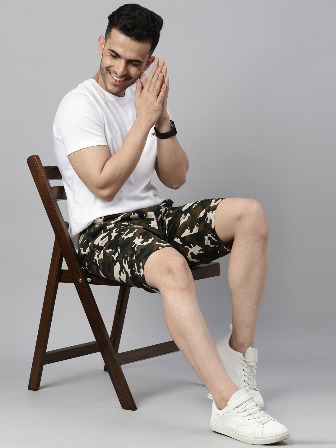 White Solid Half Sleeve T-Shirt Plain T-Shirts Bushirt