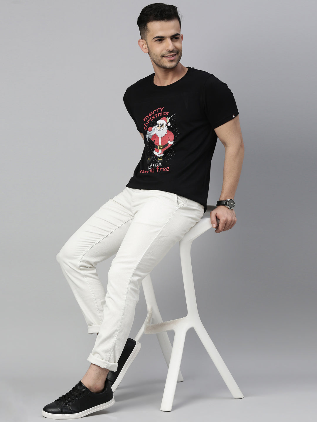 This Christmas Lets Be Corona Free T-Shirt Graphic T-Shirts Bushirt