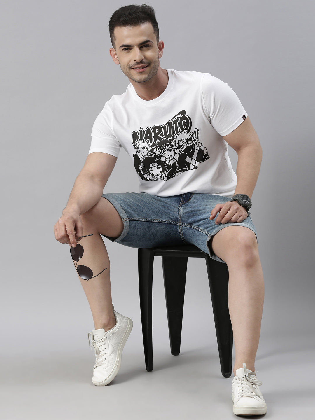 Team Kakashi - Naruto White Anime T-Shirt Graphic T-Shirts Bushirt