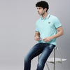 Bright Sky Tipped Polo T-Shirt Polo Tees Bushirt
