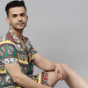 Kalamkari Yellow Co-Ords Co-Ords Bushirt