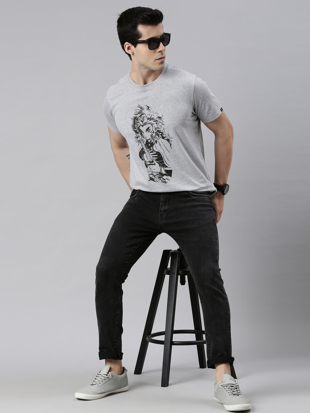 Demon Slayer - Rengoku Anime T-Shirt Graphic T-Shirts Bushirt