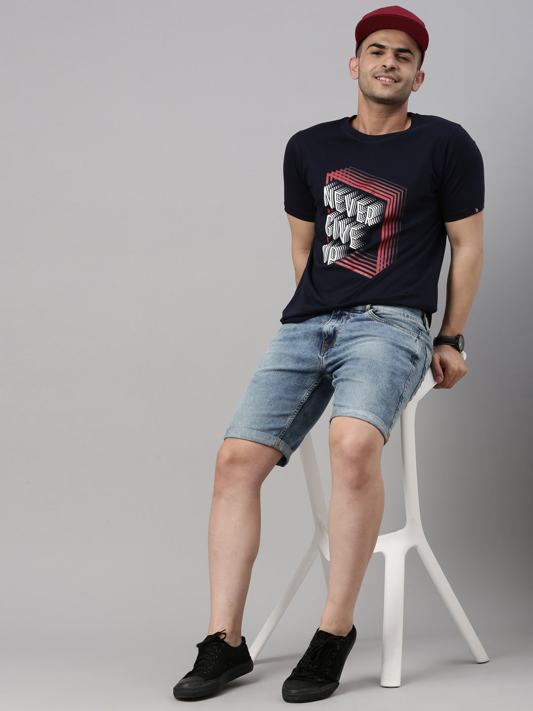 Never Give Up T Shirt Graphic T-Shirts Bushirt