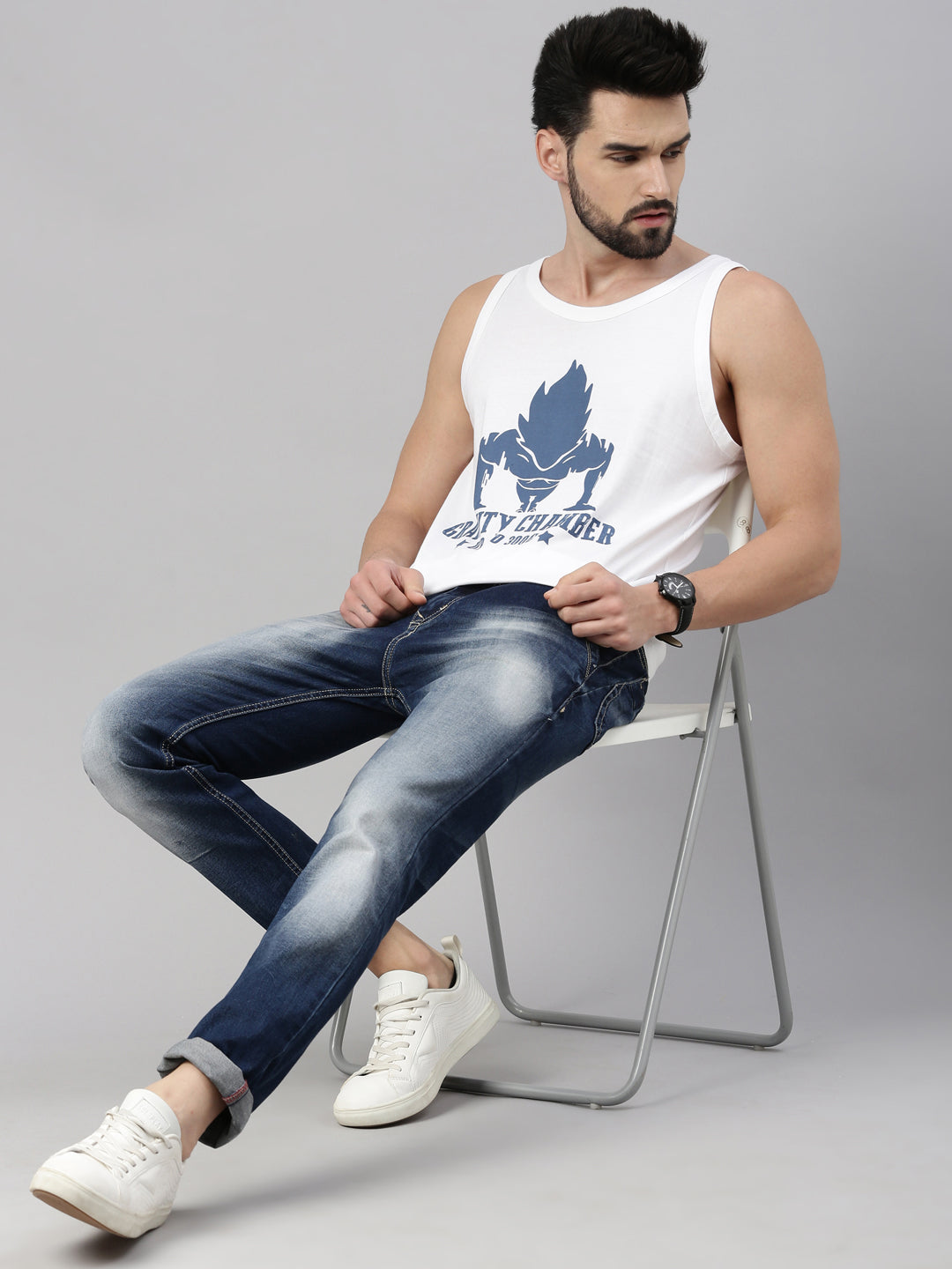 Gravity Chamber - Dragon Ball Z Anime Sleeveless T-Shirt Vest Bushirt