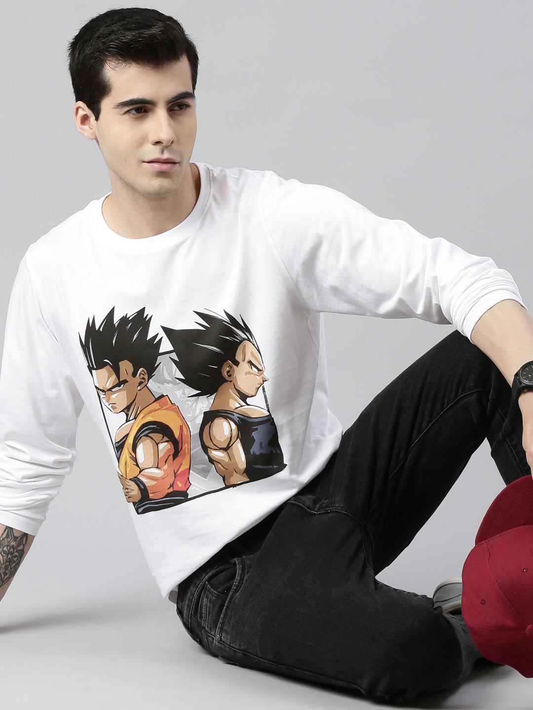 Goku Vegeta Frieza Majin Buu Gohan, Goku Anime T-Shirt Graphic T-Shirts Bushirt