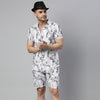 Marble White Co-Ords Regular Size Co-Ords Bushirt